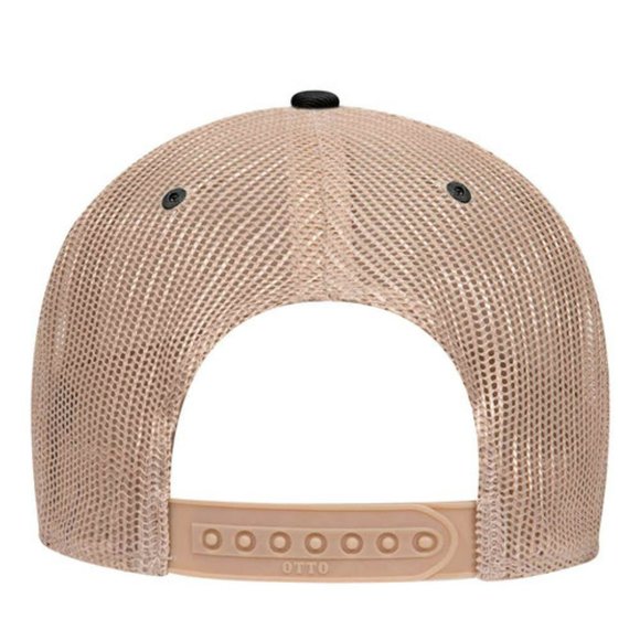 Beach Girl with Starfish Metal on Trucker Mesh Snapback Hat - Khaki - Picture 2 of 2